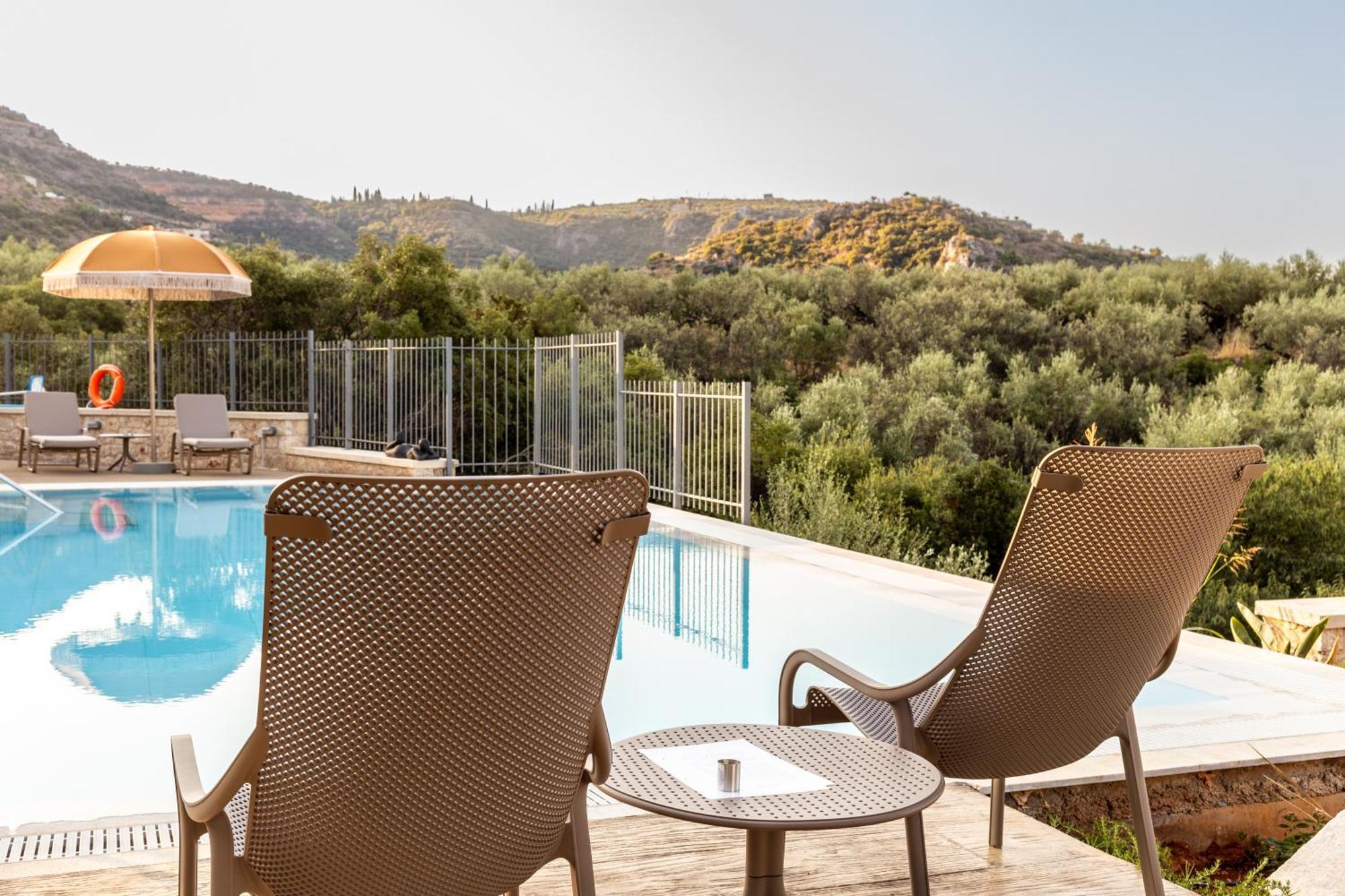 Olympia Zervea Studios With Pool - Apartment Кардамили Экстерьер фото